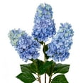 thumbnail image 1 of 3PCS Artificial Blue Hydrangea Flowers 28" Long Stem Silk Faux Hydrangeas Fake Flower Floral Arrangement Wedding Bouquets for Vase Centerpieces Decor, 1 of 6