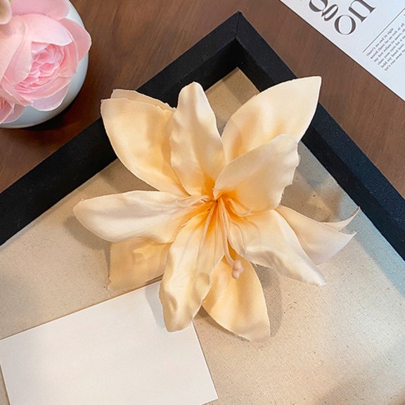 3PCS Artificial Flower Hair Clip for Women Side Bangs Clip Vacation Style Floral Hair Accessory Photography Headwear Decor