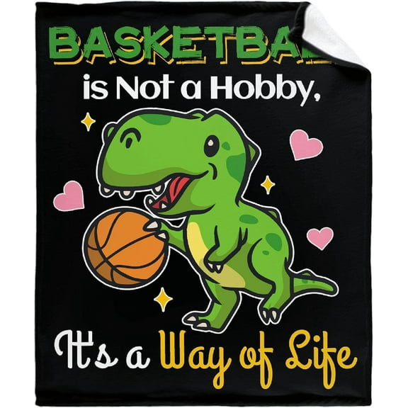 Just A Girl Who Loves Basketball Flannel Fleece Blanket Throw Couch Microfiber Soft Cozy Lightweight Luxury Bed Blanket for Teen