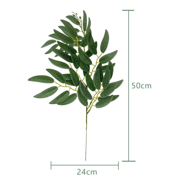 3PCS Artificial Plants Italian Ruscus Greenery Stems Spring Faux Shrub Bushes Green Leaves for Wedding Arch Bouquet Home Decor