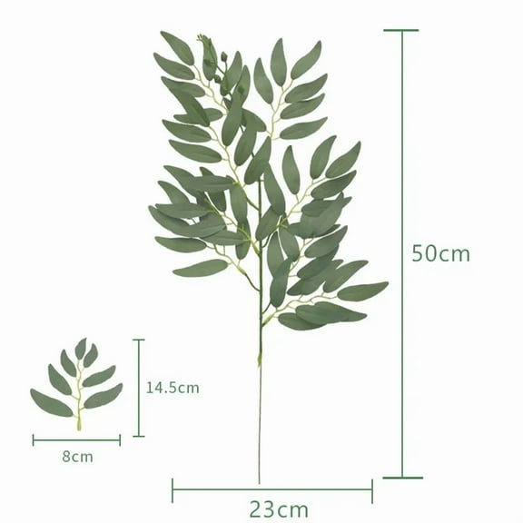 3PCS Artificial Plants Italian Ruscus Greenery Stems Spring Faux Shrub Bushes Green Leaves for Wedding Arch Bouquet Home Decor