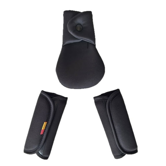 3PCS Baby Car Seat Belt Cover Soft Padded Shoulder Protectors for Infants Easy To Install and Clean with Crotch Pad