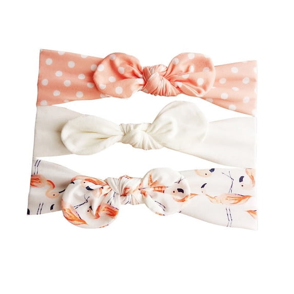 3PCS Baby Girl Headbands Turban Knotted 's Hairbands For Newborn,Toddler and Children(Muti-pattern type For Choice)