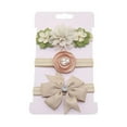 thumbnail image 1 of 3PCS Baby Girls Infant Boutique Wave Hair Flower Headband Hair Bow Band, 1 of 4