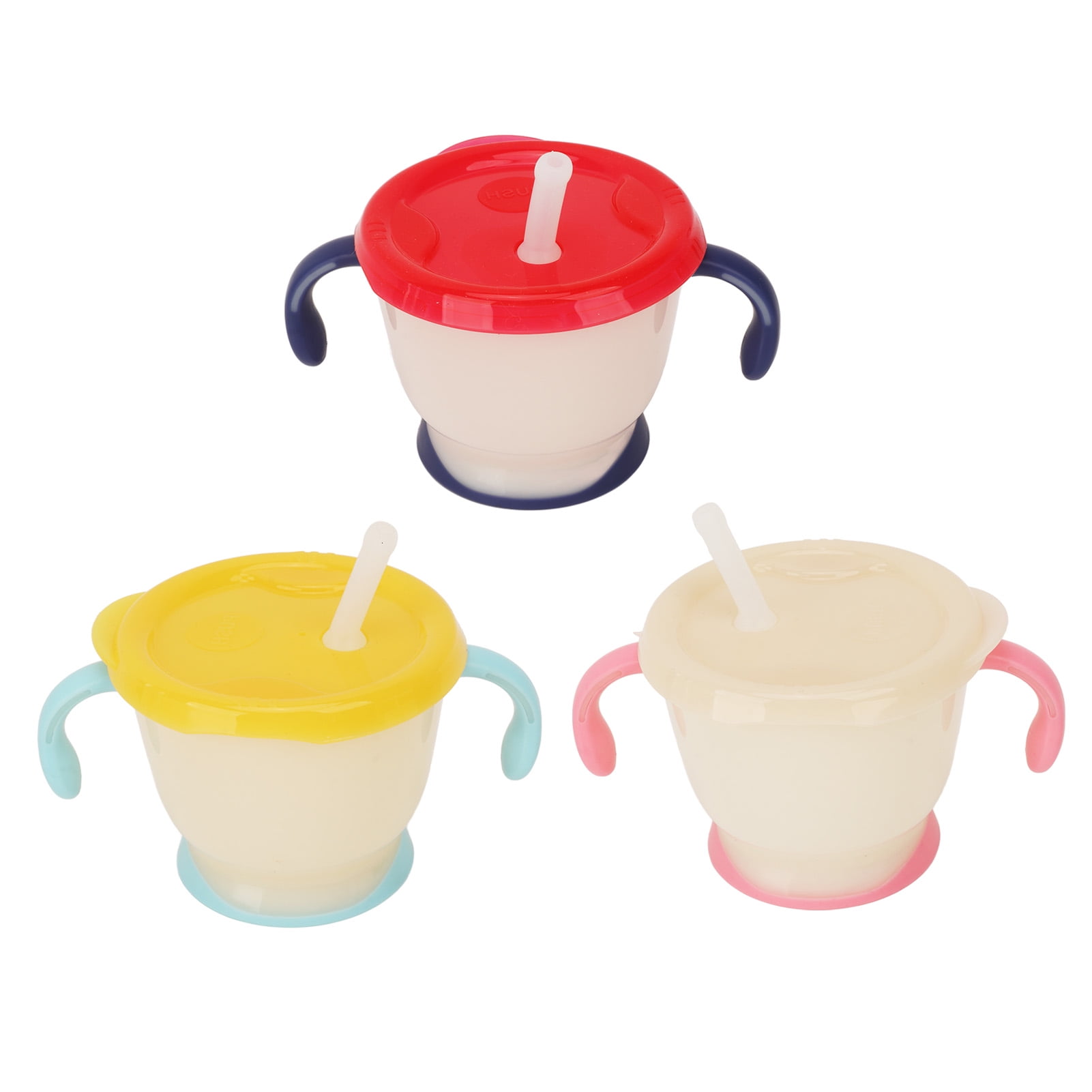 3PCS Baby Straw Cup 150ml Spill Proof Toddler Baby Training Cup with
