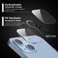 3PCS Back Camera Lens Clear Protector for iPhone 14 13 Pro Max 12 Mini