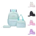 thumbnail image 1 of 3PCS Backpack for School Girls with Lunch Box Pencil Case Lightweight Teen Girls Bow Backpack Kids Schoolbag for Elementary Middle High School Supplies Laptop Travel Daypack, 1 of 6