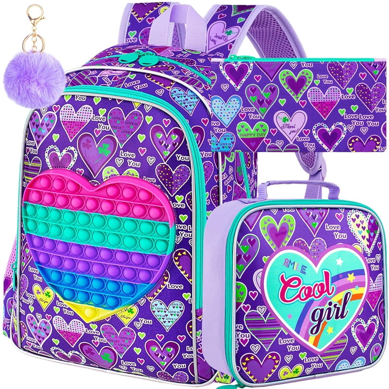 16 in kids backpack 16" Basic Wholesale 12 Colors With Side Pocket Get your little ones ready for their daily adventures with this kid 3PCS Backpacks for Girls, 16"