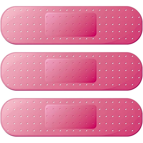 3PCS Bandage Vinyl Decal for Car, NOGIS 10脳2.72 Inches Funny Giant Auto Band Aid Bandage Sticker, Waterproof Dent and Scratch Cover Sticker for Car SUV Boat, Universal Car Accessories (Red)
