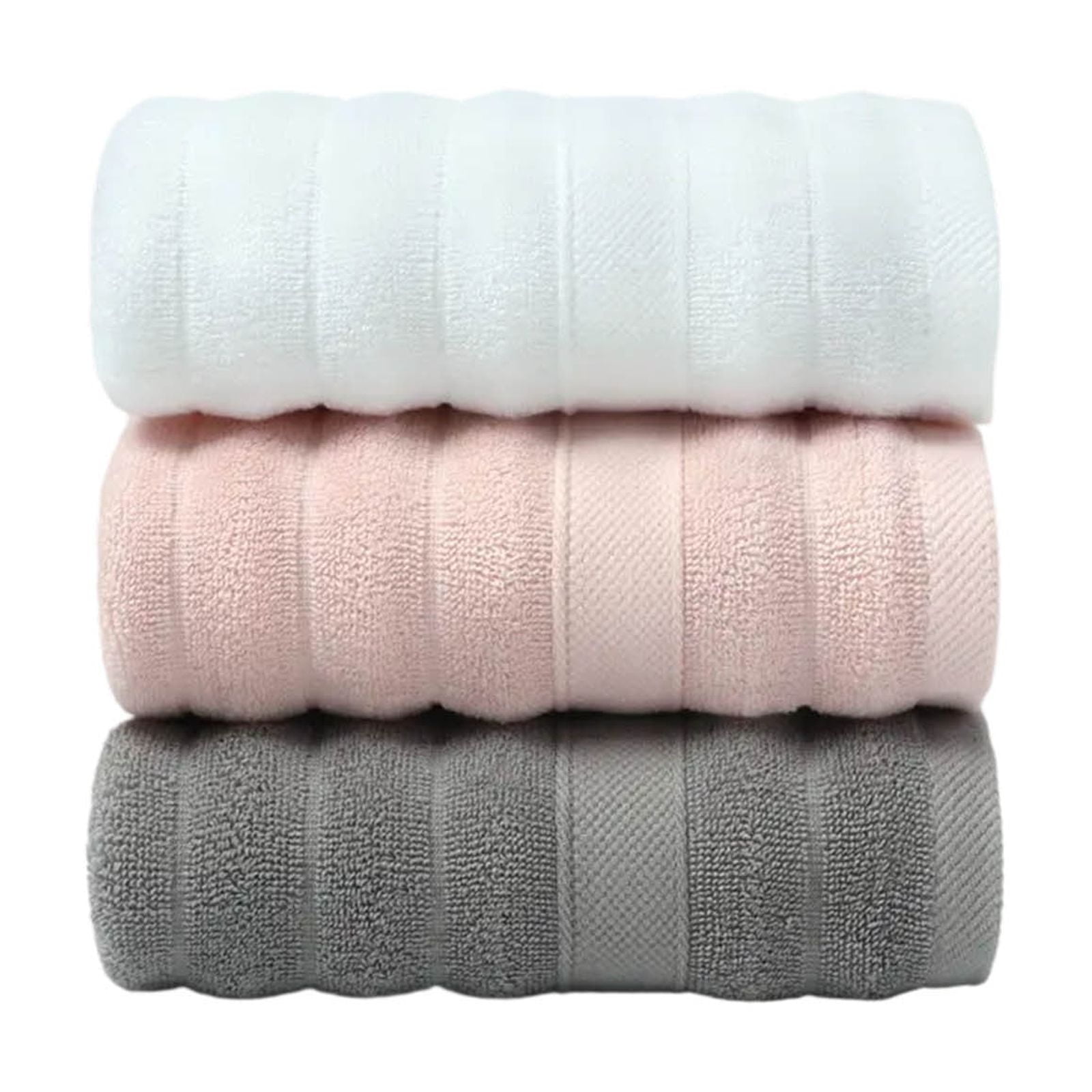 3PCS Bath Towels, 100% Cotton Towels Towels for Home Use Thickened and ...