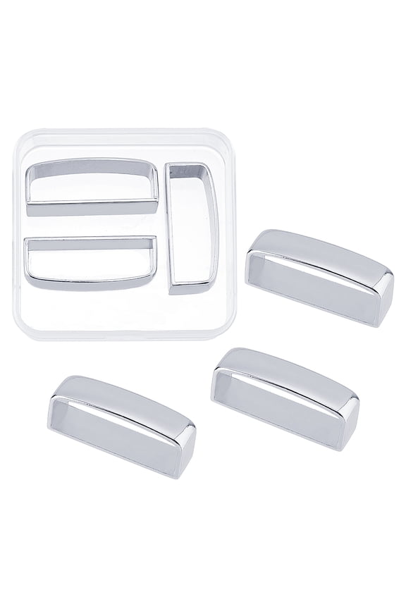 3PCS Belt Buckle Loop Replacement Alloy Leather Belt Hardware Belts Loop Keeper 38-39mm Belts Buckle Accessories