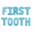 thumbnail image 1 of 3PCS Blue First Tooth Letter Balloons and Tooth Shape Balloon Decorations boys First Tooth Birthday Party Supplies, 1 of 4