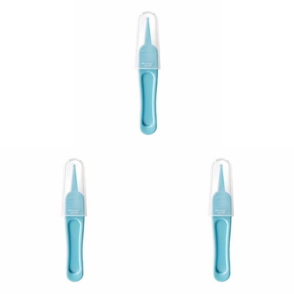 3PCS Booger Tool | Nose Cleaner For Babies Effective Cleaning Supplies Portable Tweezers Round For Children For Cleaning Ear Canals Nasal Passages Home Decor 9X1.5X1.5Cm