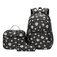 thumbnail image 1 of Lumtrix 3PCS Bookbag for Teen Womens with Lunch Box & Pencil Pouch Lightweight Backpack for High Elementray Travel Daypack Black, 1 of 3