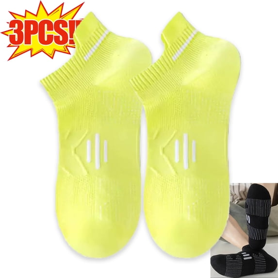 3PCS Breathable Socks Men Lightweight Ultra-Thin Moisture-Wicking Seamless Snug-Fit Athletic Short Socks for Men Running Gym Training Daily Wear