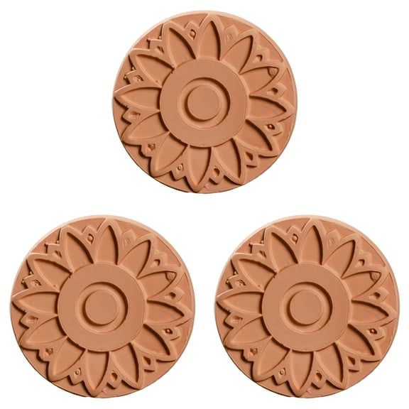 3PCS Brown Sugar Saver and Softener Disc - Terracotta Brown Sugar Keeper for Food Storage Containers | Reusable Moisture Control Disc Natural Sugar Softener Alternative Keep Brown Sugar Fresh