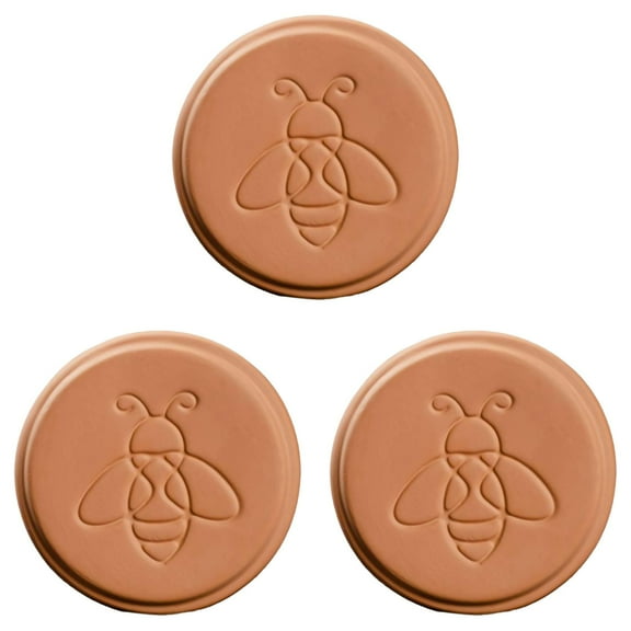 3PCS Brown Sugar Saver and Softener Disc - Terracotta Brown Sugar Keeper for Food Storage Containers | Reusable Moisture Control Disc Natural Sugar Softener Alternative Keep Brown Sugar Fresh