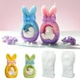 thumbnail image 1 of 3PCS Bunny Ears Shaped Silicone Candle Molds, 3D Easter Rabbit Molds for Candle Making Resin Soap Casting, Cute Rabbit and Standing Ears Molds for Easter Gifts Home Decor Car Decorations Ornaments, 1 of 8