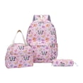 thumbnail image 1 of 3PCS Butterfly Prints Backpack Set for Kids 6-12 Age Sport Bookbag with Lunch Box Pencil Case for Children Teen Students, 1 of 5