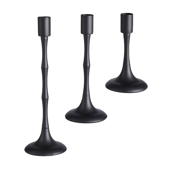 3PCS Candle Holder Elegant Metal Candle Holders Candlesticks For Dinner And Birthday Celebration Candlestick