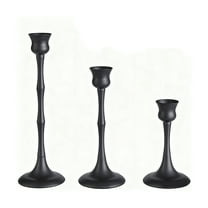 3PCS Candlestick Holders,Taper Candle Holder for Candlesticks Black Candelabra Candle Holders Vintage Candle Stick Candle Holder for Fireplace Party Dining Home,Set of 3-Style A