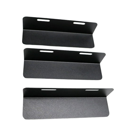 3PCS Car Backseat Cargo Planner Modifiable Conjuring Tape Against Slip Dividers For Travel Sacks Vehicle Trunk Storage Addons Mild Metal Frame