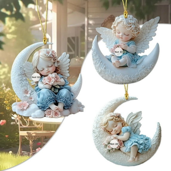 3PCS Car Pendant Interiors,Swing Girl Angel Car Ornament,Rearview Mirrors Charms Ornament,Automotive Interior Mirrors,Car Men and Women Supplies,Cute Vehicle Interior Decor Car Accessories Women