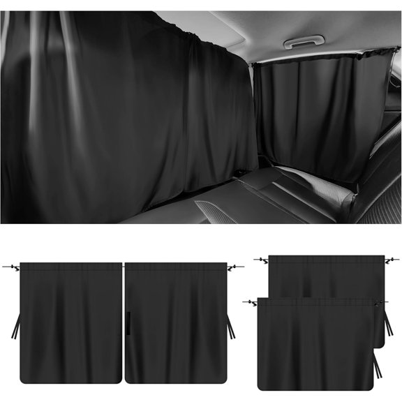 3PCS Car Window Shades,Car Privacy Window Cover for Rear Window & Partition,95% Strong Shading Car Sunshade for Baby,Universal CCar Accessories Interior Fits Sleeping Traveling Camping (3PCS)