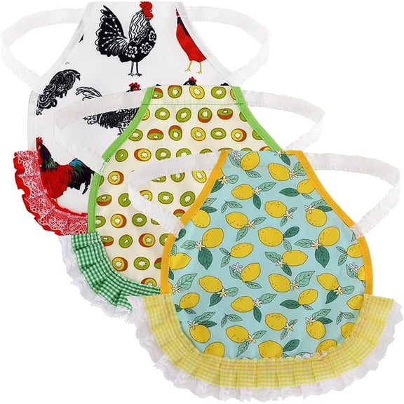 3PCS Chicken Saddle, Premium Chicken apron with Adjustable Strap to Suit Small, Medium and Large Hens
