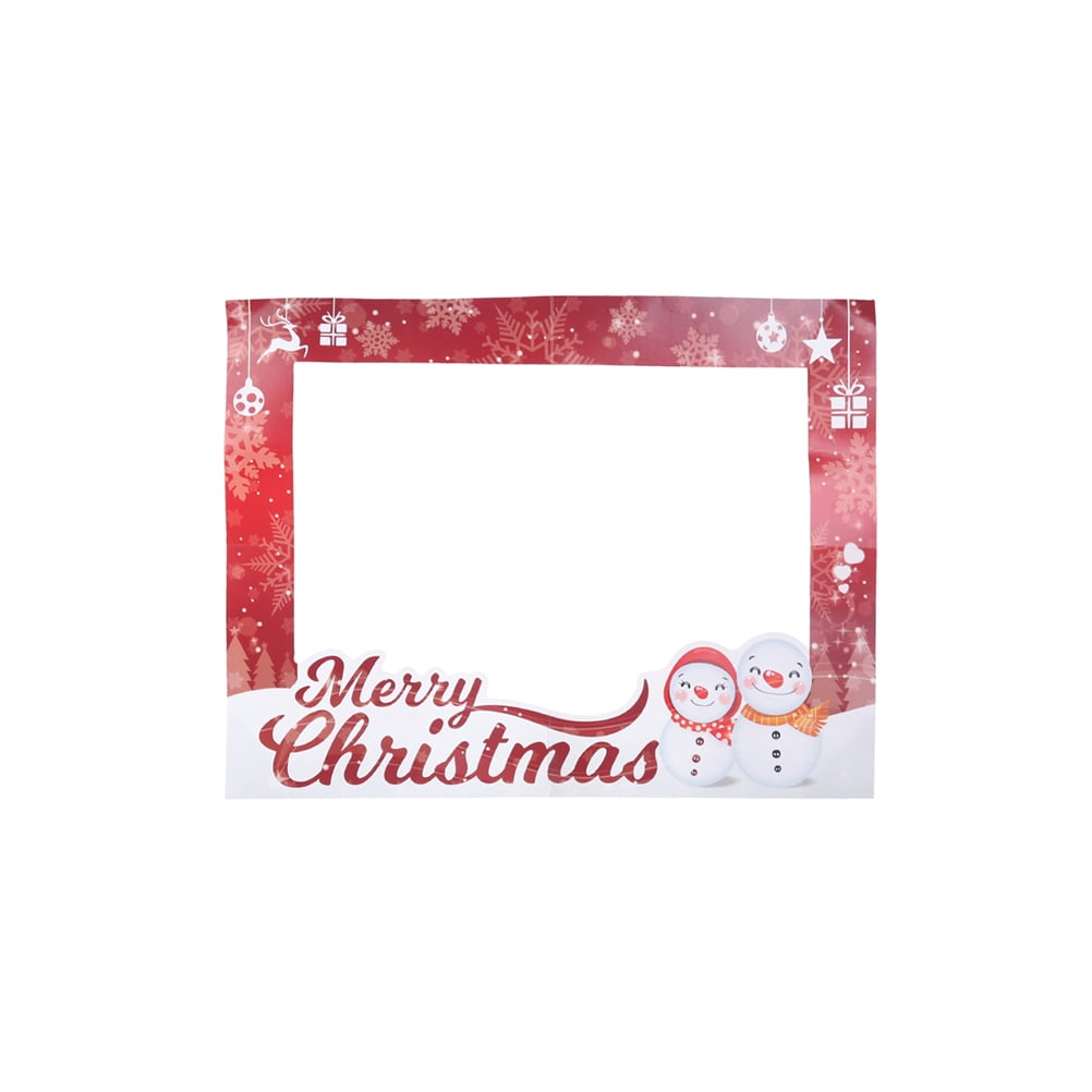 3PCS Christmas Picture Frame Prop Selfie Photo Shoot Frame Xmas Holiday