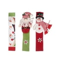 3PCS Christmas Supplies Protective Gloves Christmas Snowman Santa