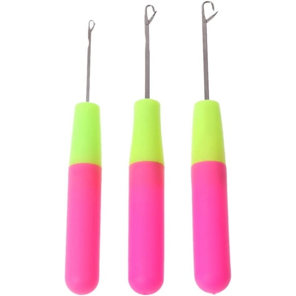 3PCS Crochet Hooks Set,Crochet Hook Latch Lock Needle Tool Rug Making Knitting Interlock DIY Tool Latch Hook Crochet Needle Hook