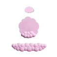thumbnail image 1 of 3PCS Cute Cloud Shape Wrist Rest Pad PU and Anti-Slip Rubber Base Memory Foam Keyboard Mousepad Palm Rest Pads Set, 1 of 19