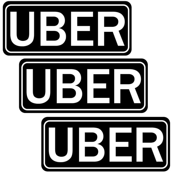 3PCS Delivery Vehicle Car Magnet, Flex Driver Car Signs, Delivery Driver Magnetic Signs Car Door and Bumper Sign, High Reflective Waterproof Weather-Resistant