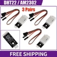 thumbnail image 1 of 3PCS Digital Temperature Humidity Sensor Compatible with DHT22 AM2302 For Arduino, 1 of 8