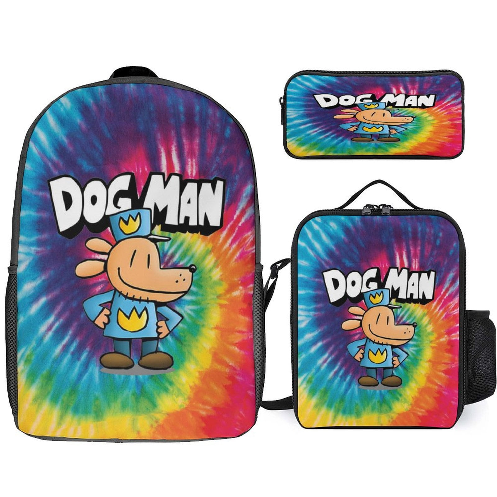 3PCS Dog Ma-n Backpack Set Sport Large Capacity Bookpacks with Lunch ...
