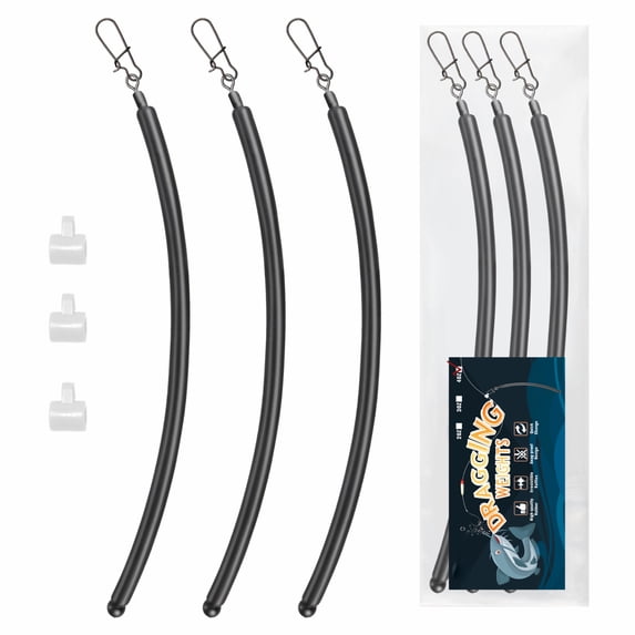 4oz Rattling Catfish Weights Anti-Snag Bottom Dragging Sinkers Drift Rig for Heavy Current 3PCS