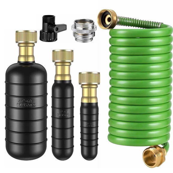 3PCS Drain Cleaning Bladder Kit 1-6 Inch Pipes High-Pressure Rubber Tools For Unblocking Sink Shower Kitchen Or Pool Drains