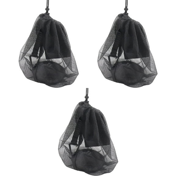 3PCS Drawstring Net Bag Set For Storing Basketballs, Footballs & Volleyballs