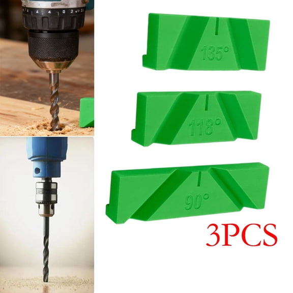 3PCS Drill Bit Sharpener Jig For 90/118/135 Degree Angles, Precision Grinding Guide Bracket For Grinders, Wear-Resistant Plastic Tool For Metalworking And DIY