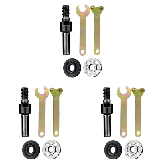 3PCS Drill to Angle Grinder Adapter Kit, Metal Conversion Rod with Tools for Converting Drills to Grinding, Cutting and Polishing Tools