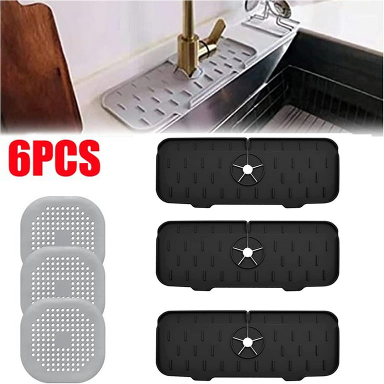 Cheap 3Pcs Draining Mat Multifunctional Quick Drying Kitchen Sink