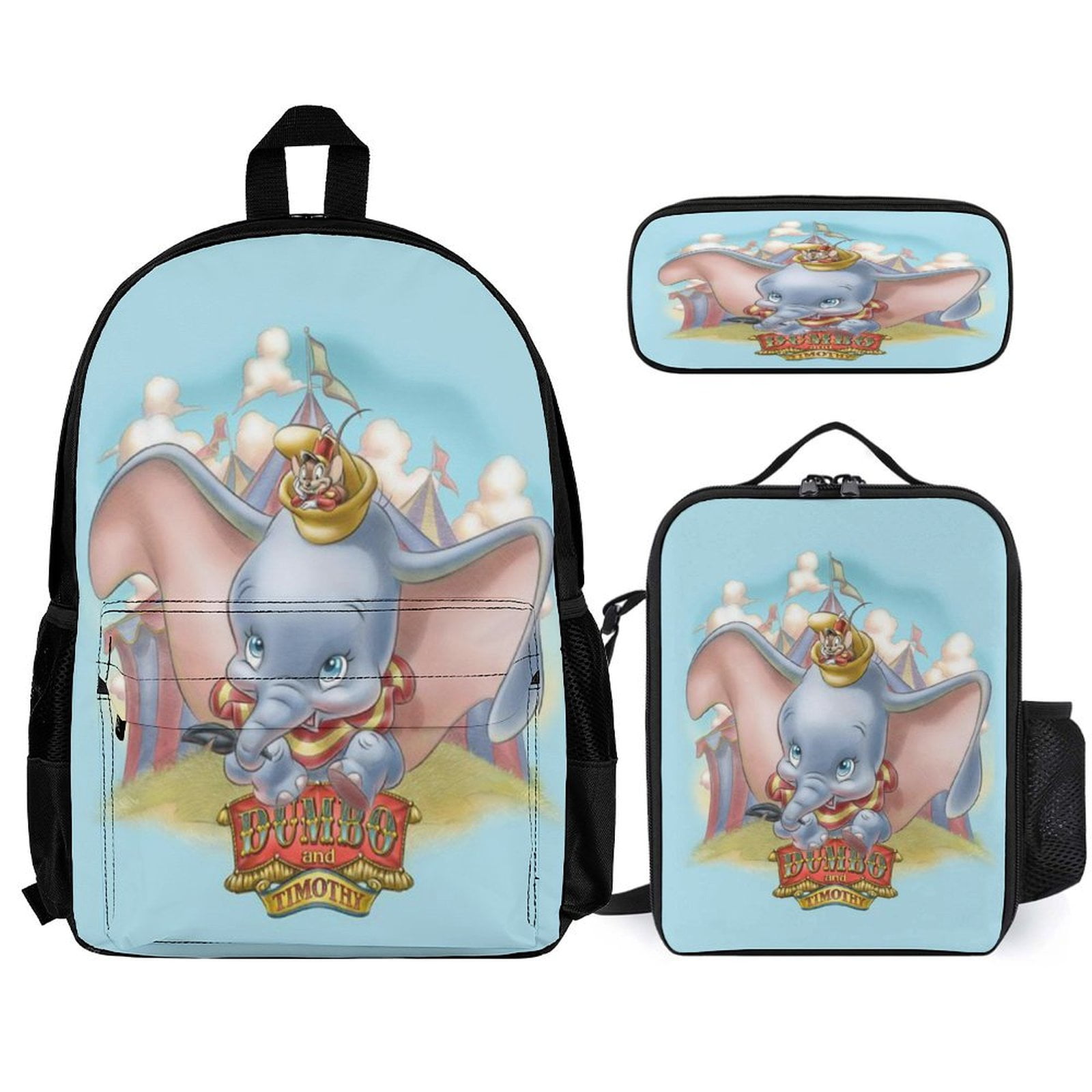 3PCS Dumbo Backpacks Set Backpack with Lunch Box Pencil Case Backpack ...