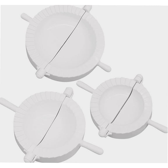3PCS Dumpling Maker Mould Set, Empanada Pastry Kitchen Tool, Perfect for Making Hand Pies, Dumplings, Ravioli, Calzones, Dough Press, 3 Sizes S/M/L