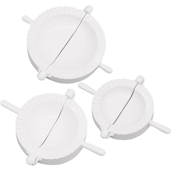 3PCS Dumpling Maker Mould Set, Empanada Pastry Kitchen Tool, Perfect for Making Hand Pies, Dumplings, Ravioli, Calzones, Dough Press, 3 Sizes S/M/L