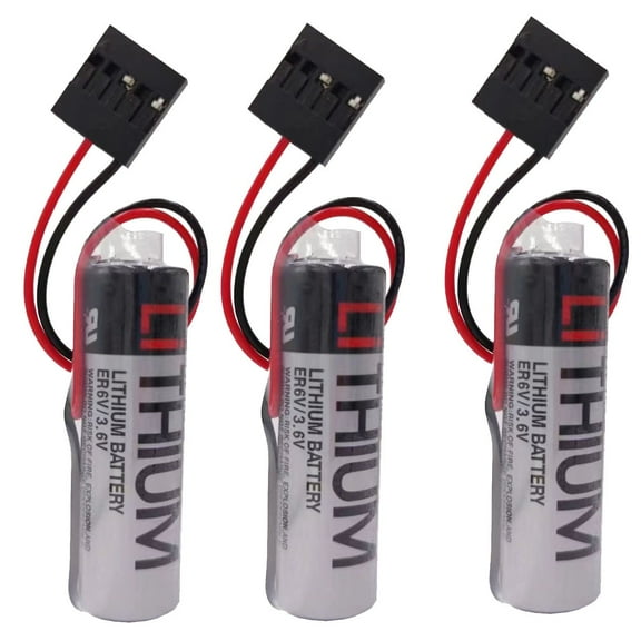 3PCS ER6VC3N ER6V/3.6V 2Ah AA battery With JAE5PIN plug for Yaskawa CNC