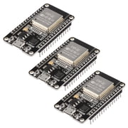 3PCS ESP-32 Development Board , 2.4GHz Dual Mode WiFi+Bluetooth 4.2 Dual Core Microcontroller Support AP/STA/AP+STA, CP2102 Chip