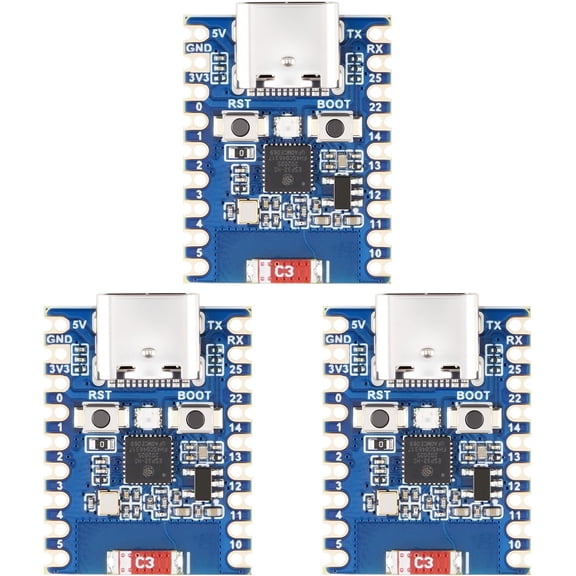 3PCS ESP32-H2 Mini Development Board with ESP32-H2FH4S, 96MHz Processor, 4MB Flash, Support BLE/Zigbee/Thread Wireless Communication