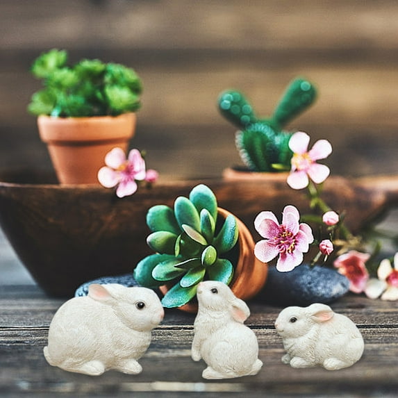 3PCS Easter Bunny Table Decorations, Easter Bunny Decorations Table Centerpiece, Centerpiece Table Decorations, Farmhouse Easter Decorations