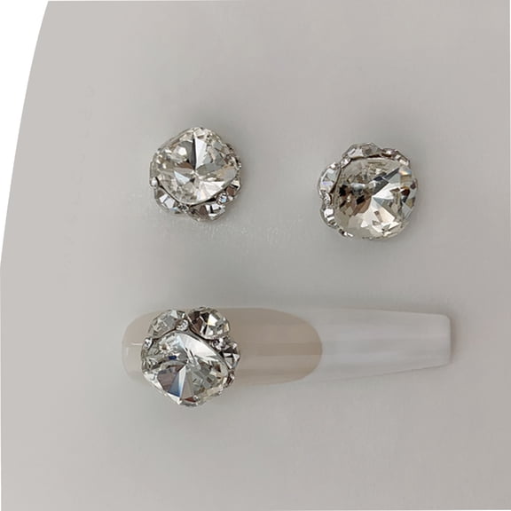 3PCS Elegant 3D AB Rhinestones Nail Charms Nails Art Decoration DIY Manicure